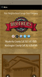 Mobile Screenshot of brothersgaragedoor.com